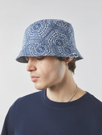 Navy Anaheim Geo Print Bucket Hat