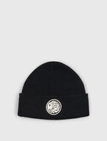 Black Logo Knit Beanie