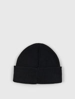 Black Logo Knit Beanie