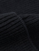 Black Logo Knit Beanie