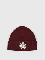 Burgundy Logo Knit Beanie