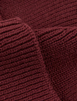 Burgundy Logo Knit Beanie