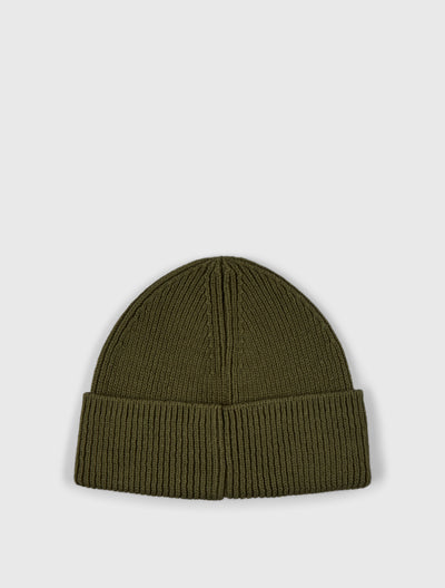 Khaki Logo Knit Beanie