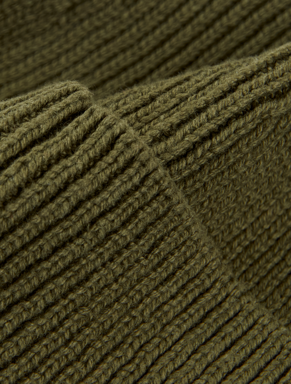 Khaki Logo Knit Beanie