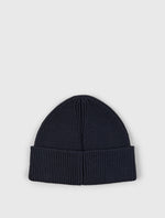 Navy Logo Knit Beanie