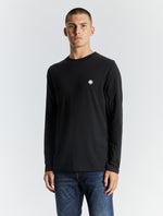 Black Mitchell Long Sleeve  T-Shirt