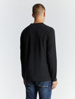 Black Mitchell Long Sleeve  T-Shirt