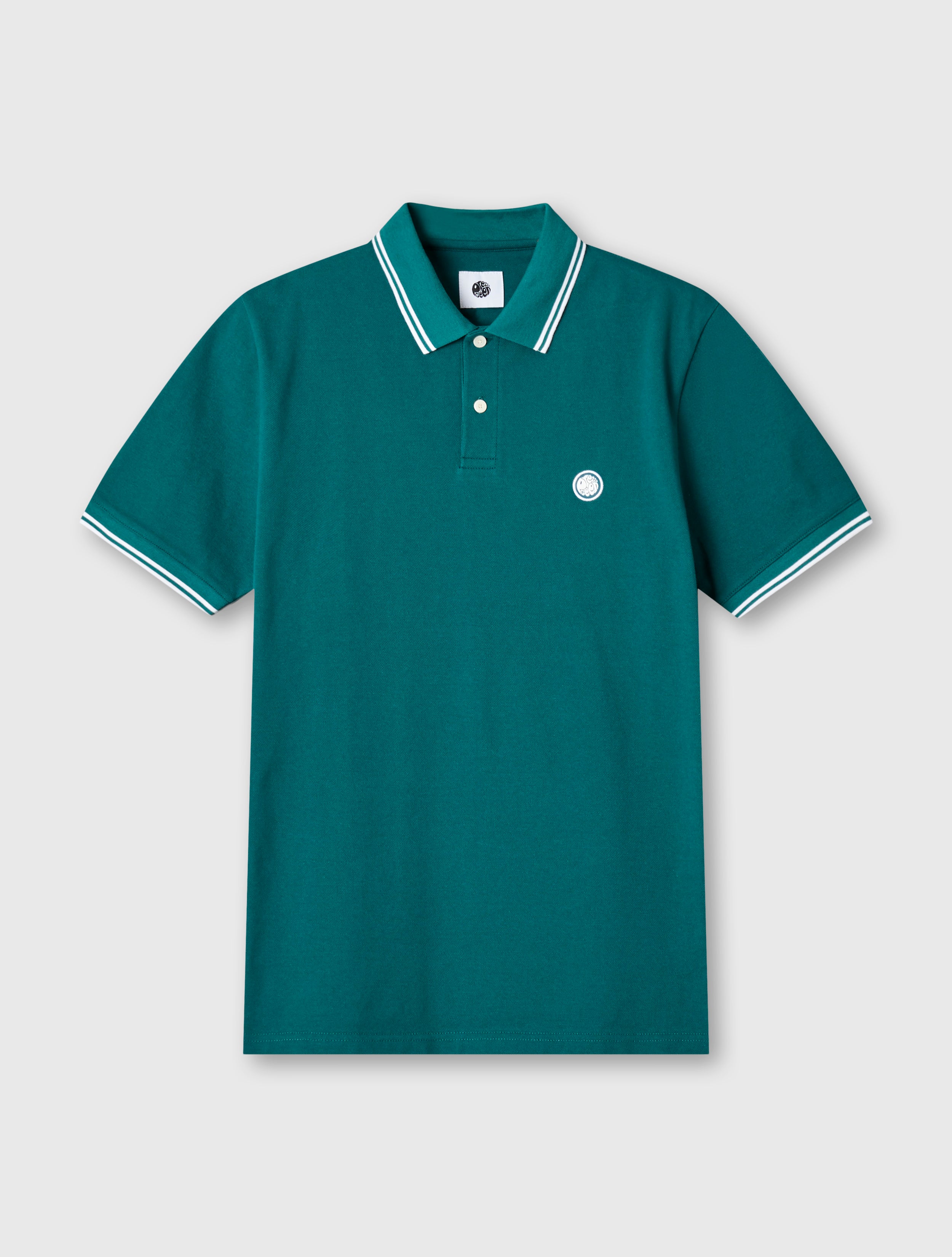 Pretty green white polo shirt best sale