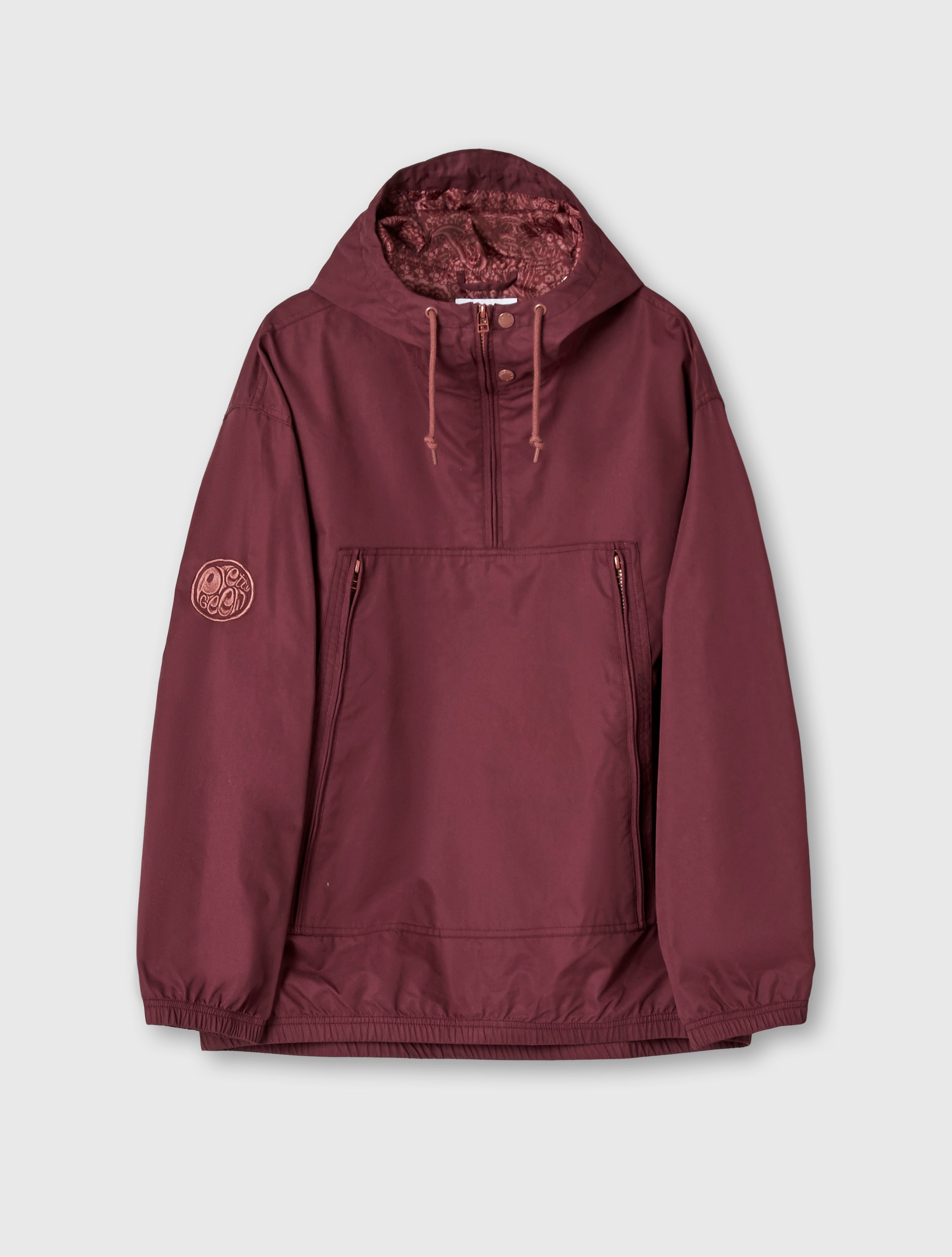 Burgundy Lewis Overhead Jacket