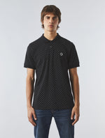 Black Polka Dot Polo Shirt