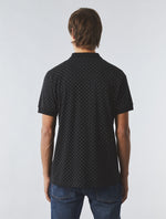 Black Polka Dot Polo Shirt