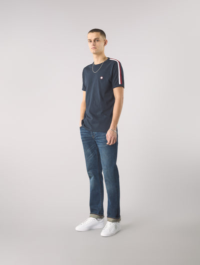 Navy Tilby Tape T-shirt