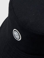 Black Tonal Paisley Reversible Bucket Hat