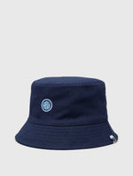 Navy Tonal Paisley Reversible Bucket Hat