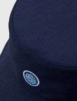 Navy Tonal Paisley Reversible Bucket Hat