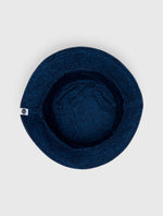 Navy Tonal Paisley Reversible Bucket Hat