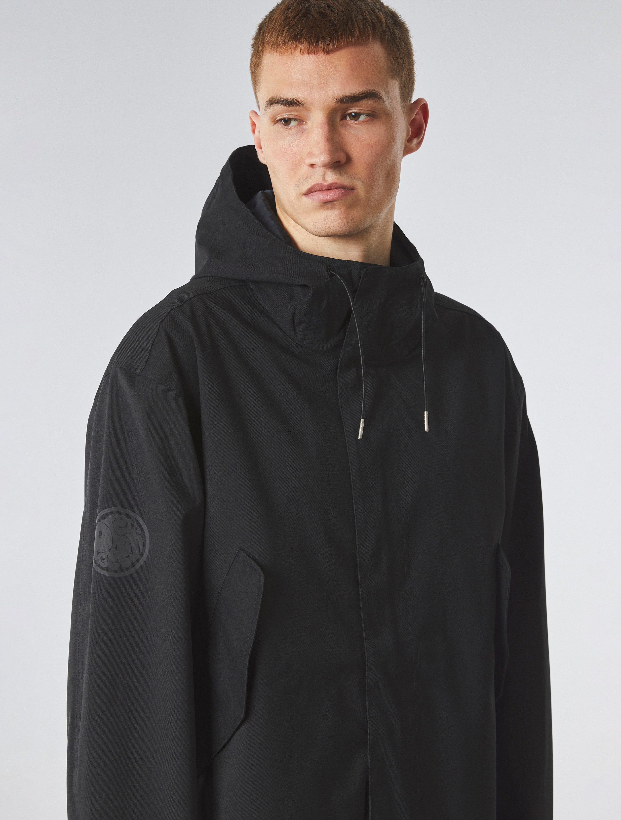 Pretty green overhead seam sealed hooded jacket best sale