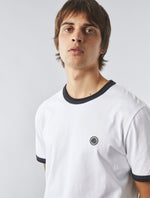 White Epsilon Ringer T-shirt