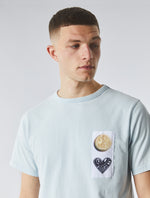 Blue Euphoria Chest Patch T-shirt