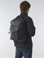 Black Tonal Wonderwall Paisley Zip Backpack