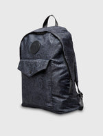 Black Tonal Wonderwall Paisley Zip Backpack