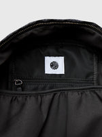 Black Tonal Wonderwall Paisley Zip Backpack