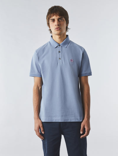 Blue Mystic Paisley Placket Polo