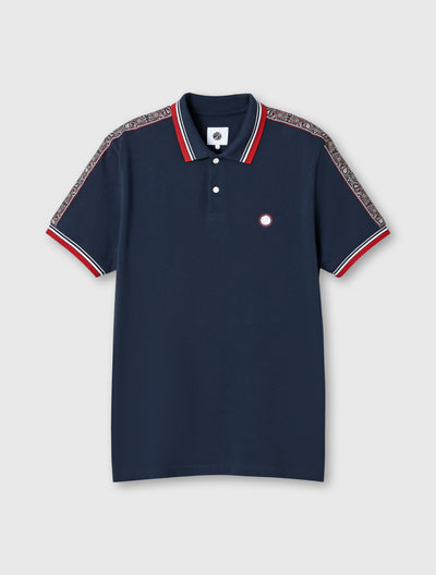 Navy Eclipse Tape Polo