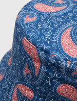 Navy Laguna Paisley Reversible Bucket Hat