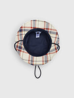 Navy Winston Check Bucket Hat