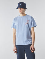 Blue Griggs Paisley Embroidered T-shirt