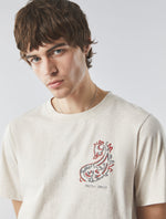 Stone Griggs Paisley Embroidered T-shirt