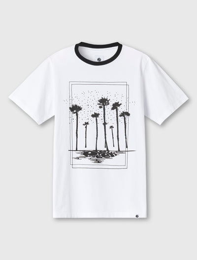 White Palm Print T-shirt