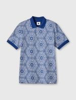 Blue Anaheim Geo Print Polo