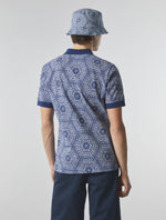 Blue Anaheim Geo Print Polo