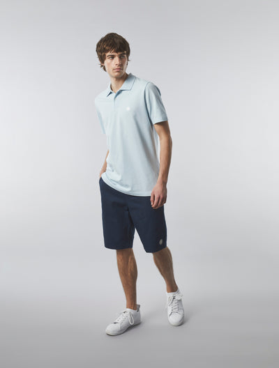 Blue Texture Polo