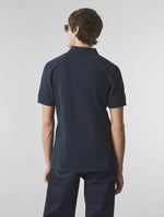 Navy Bay Paisley Embroidered Polo