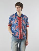 Navy Laguna Paisley Short Sleeve Shirt