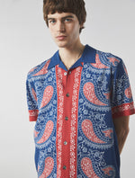 Navy Laguna Paisley Short Sleeve Shirt