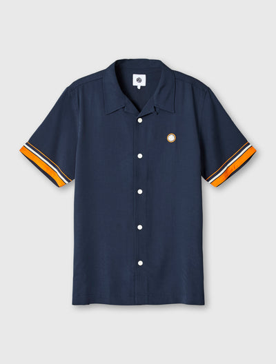 Navy Havana Sleeve Stripe Shirt