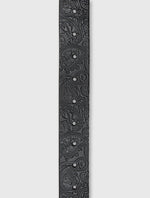 Black Paisley Embossed Belt