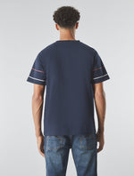 Navy Tilby Sleeve Stripe T-shirt