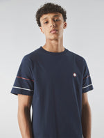 Navy Tilby Sleeve Stripe T-shirt