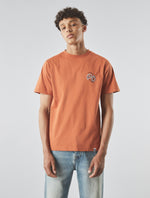 Orange Wonderwall Paisley Motif T-shirt