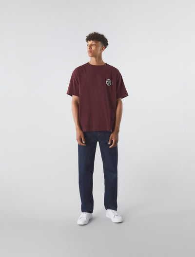 Burgundy Speaker Oversized  T-shirt