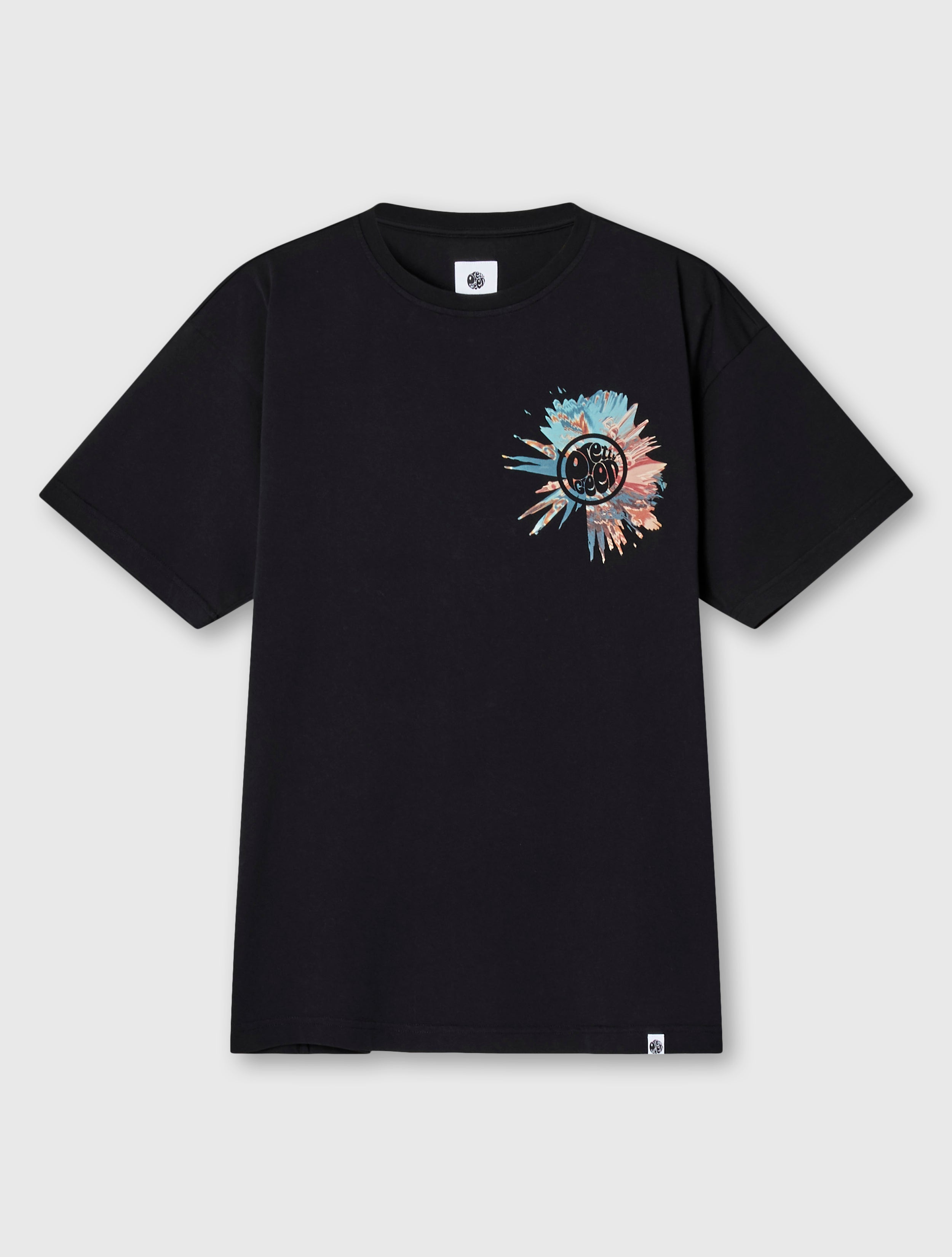 Black Distort Oversized T shirt Pretty Green Store