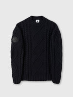 Black Hamilton Cable Knit