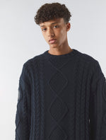 Black Hamilton Cable Knit