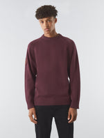 Burgundy Mason Crew Knit