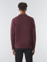 Burgundy Mason Crew Knit